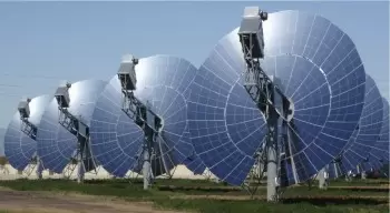 Medium temperature solar power plant